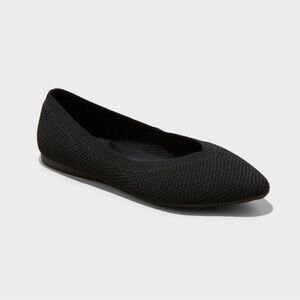 A New Day Women's Black Claire Knit Washable Ballet Flats Women’s sz 6